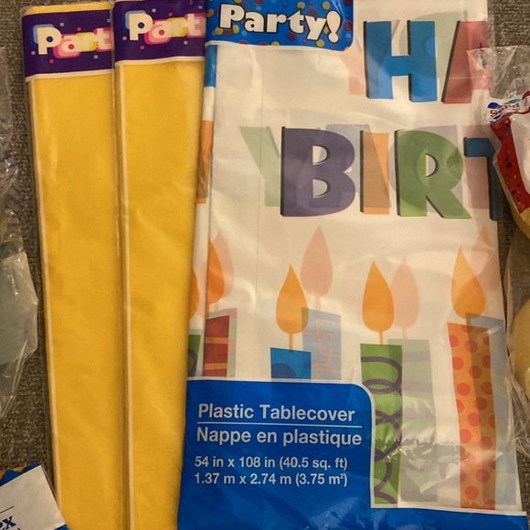 NEW Birthday Party Tableware and Decor Set - Picture 2 of 7